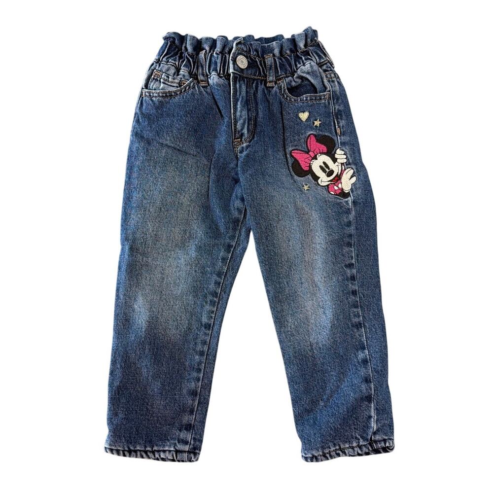 Baby Gap Disney Minnie Mouse Fleece-Lined Just Like Mom Jeans, Girls 3T